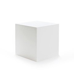 WHITE POSING CUBE OPEN #4 - SMALL    