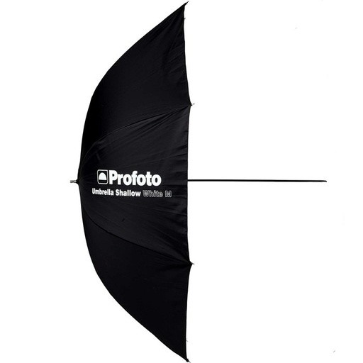 Medium Shallow White Umbrella  41″ view 2