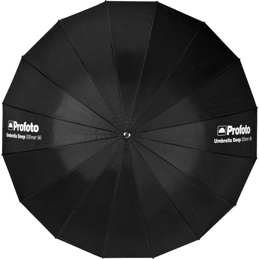 Medium Deep Silver Umbrella  41″ view 3