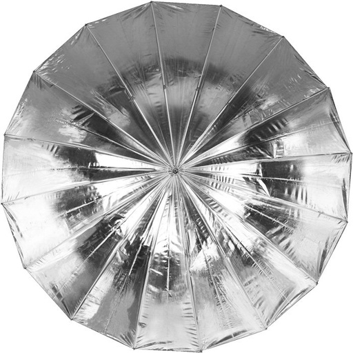 Large Deep Silver Umbrella  51″ view 4